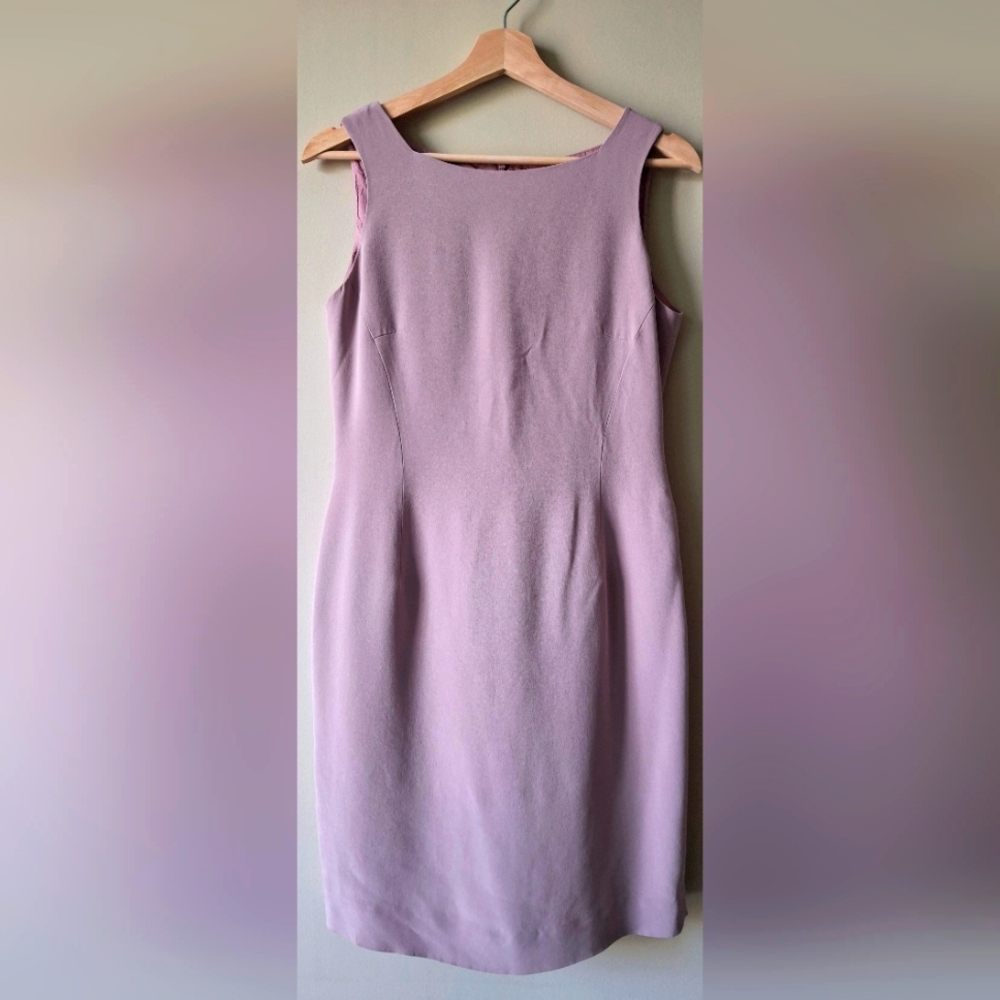 Rena Rowan Silk Lavender Midi Dress - 6